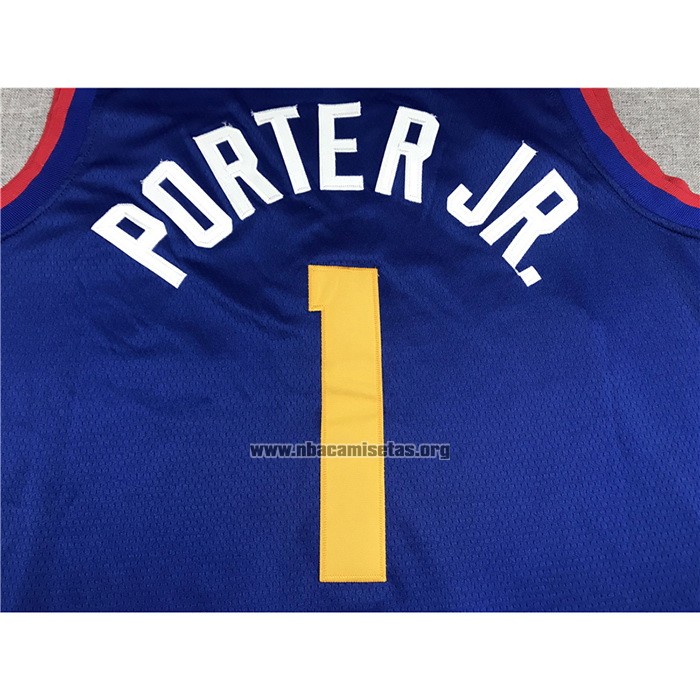 Camiseta Denver Nuggets Michael Porter JR. NO 1 Statement Azul